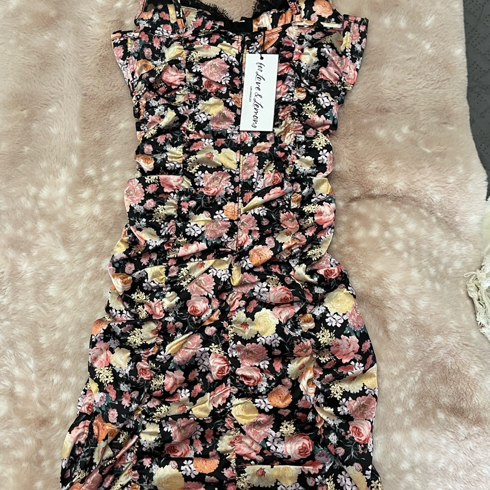 FOR LOVE & LEMONS RUCHED DRESS - Picture 5 of 6